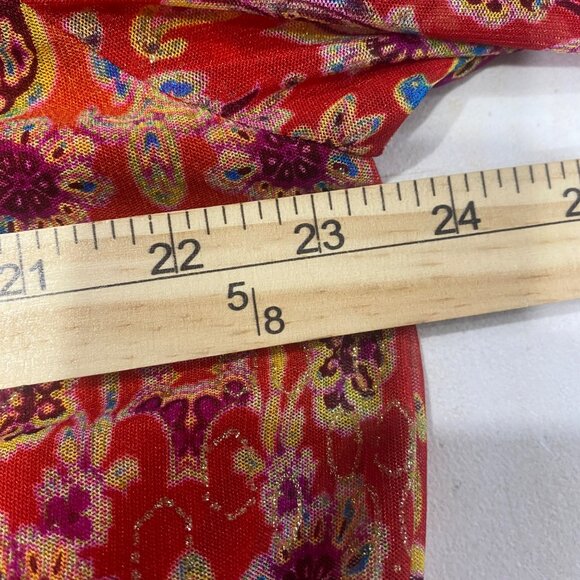 Elegant Multicolor Paisley Women's Top, Like New - Picture 9 of 12